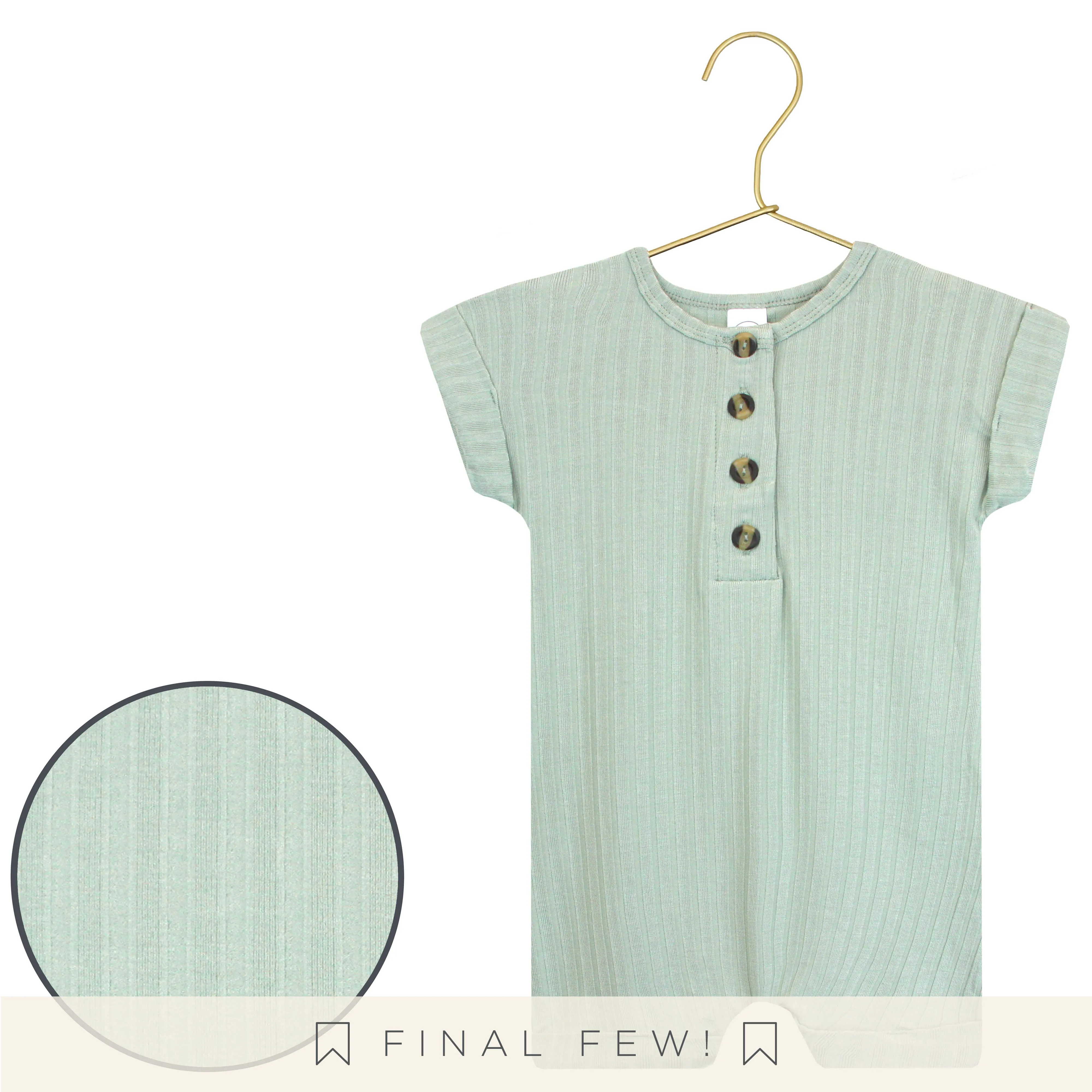 James Ribbed Romper