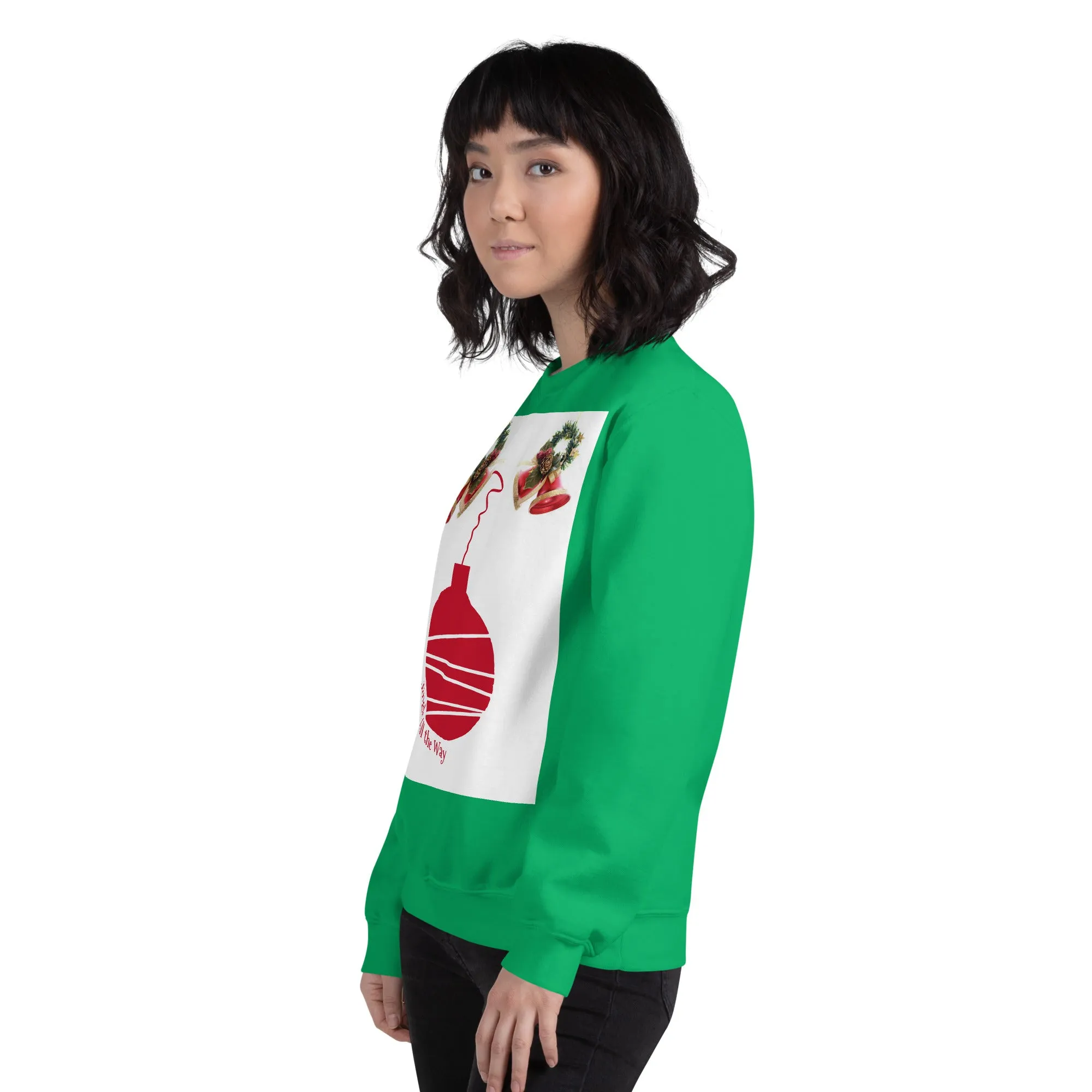 Jingle All the Way Christmas Sweatshirt (Glamourange Christmas Sweatshirt Womens)