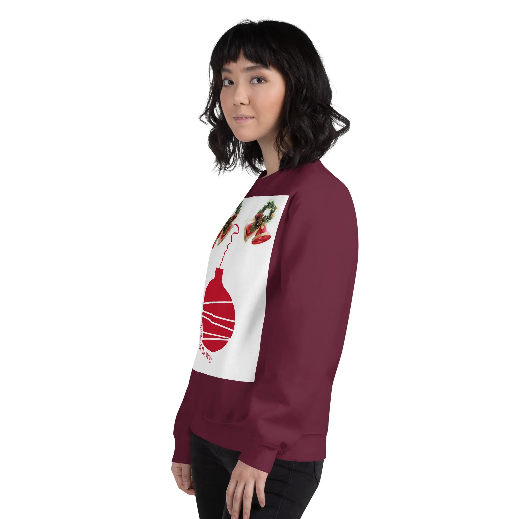 Jingle All the Way Christmas Sweatshirt (Glamourange Christmas Sweatshirt Womens)