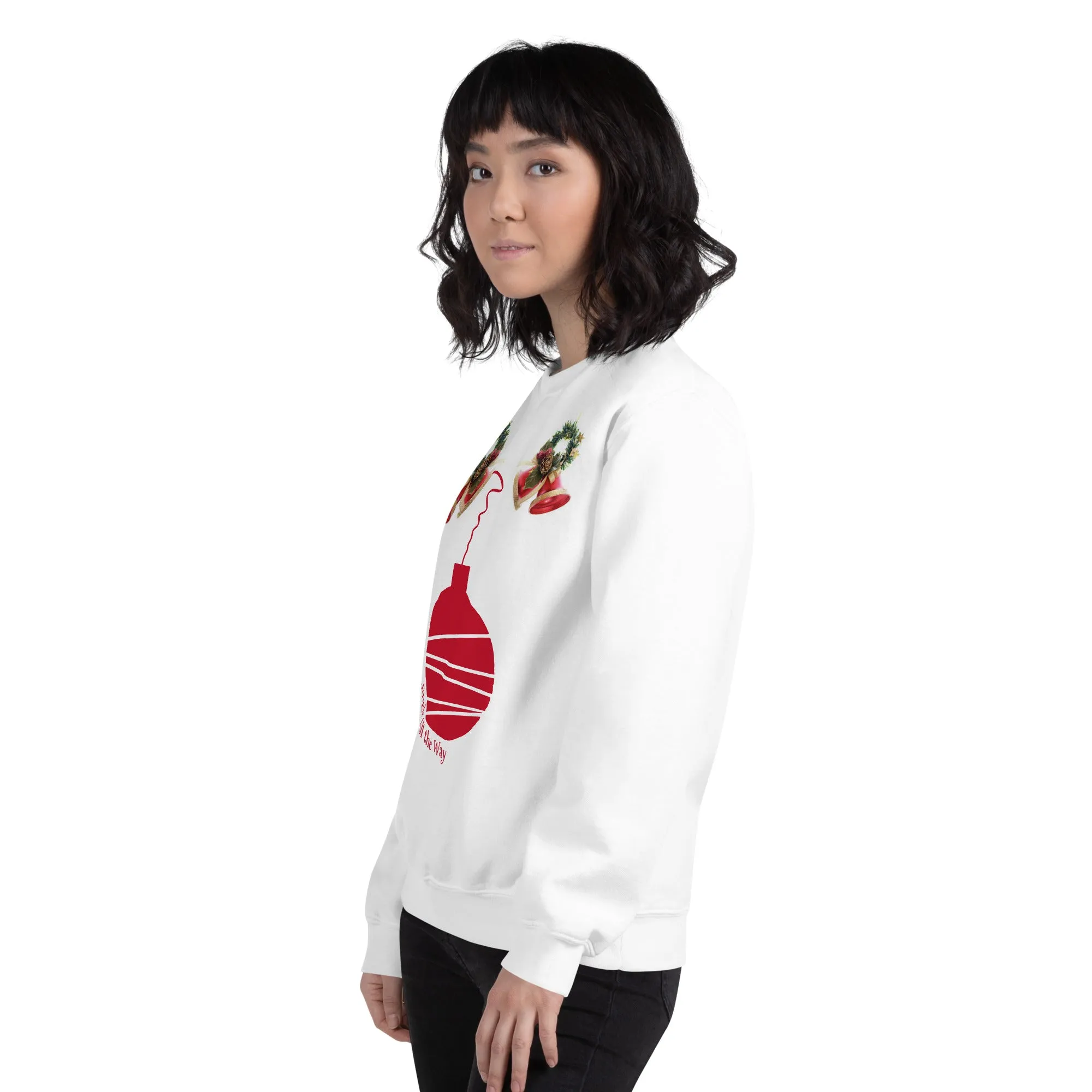 Jingle All the Way Christmas Sweatshirt (Glamourange Christmas Sweatshirt Womens)