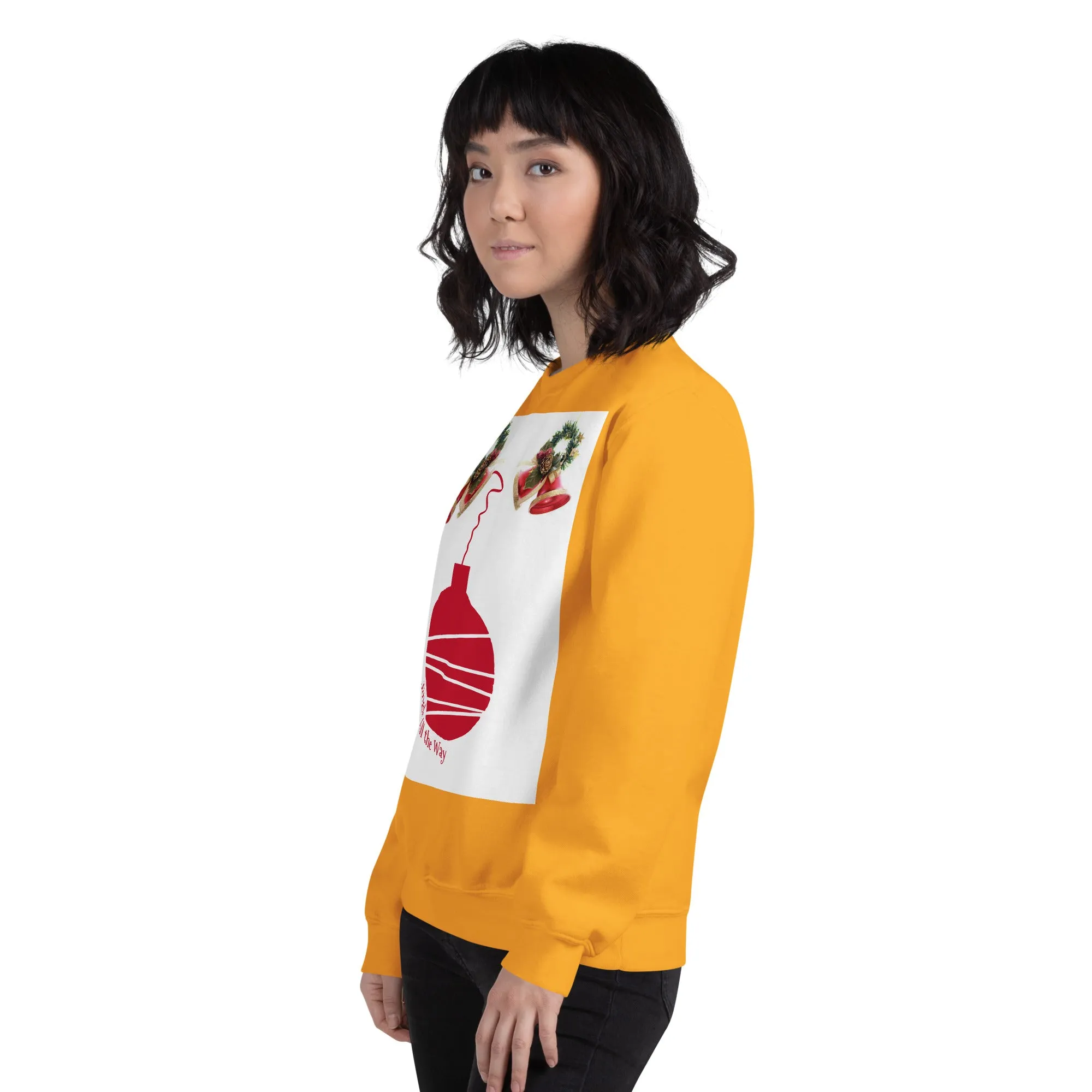 Jingle All the Way Christmas Sweatshirt (Glamourange Christmas Sweatshirt Womens)