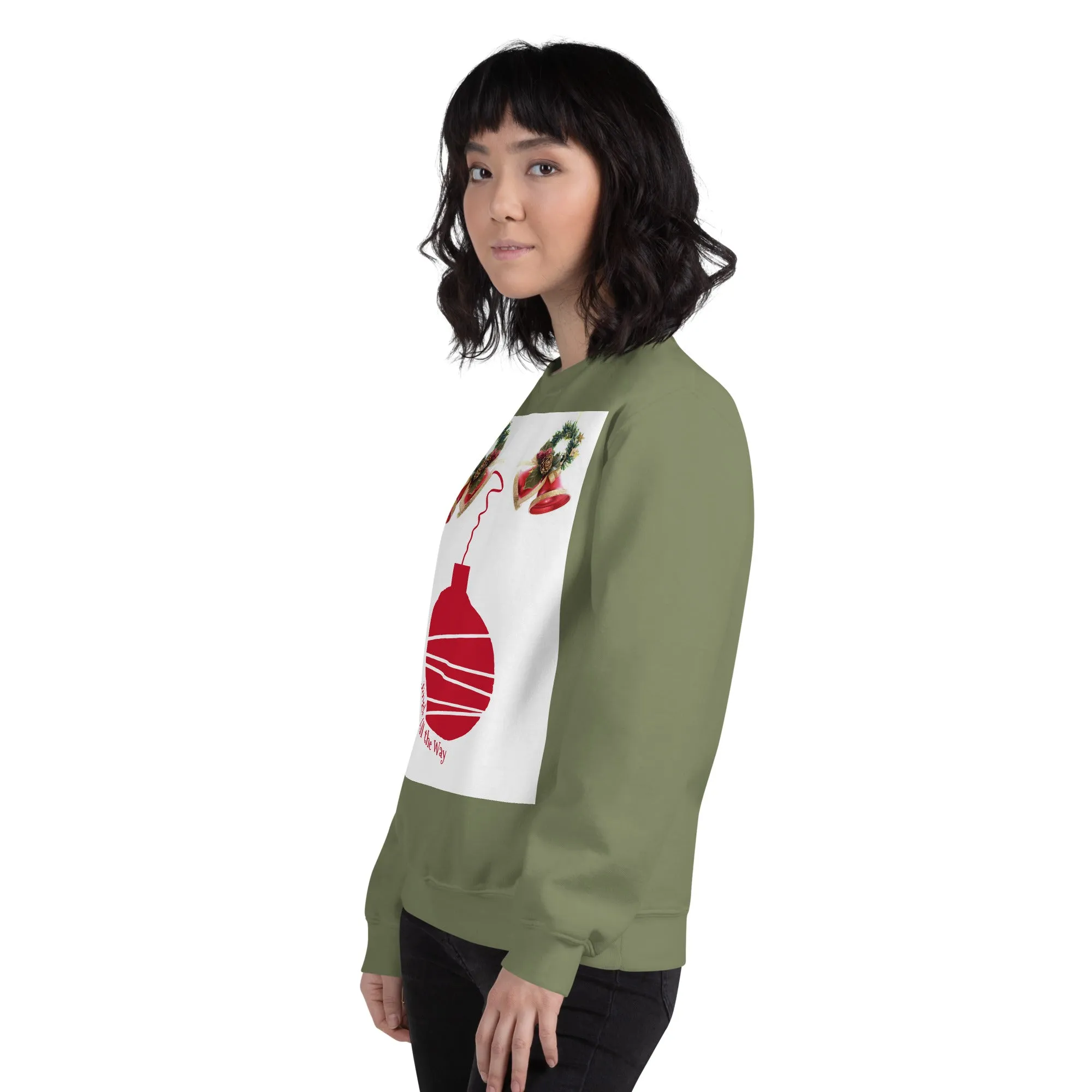 Jingle All the Way Christmas Sweatshirt (Glamourange Christmas Sweatshirt Womens)