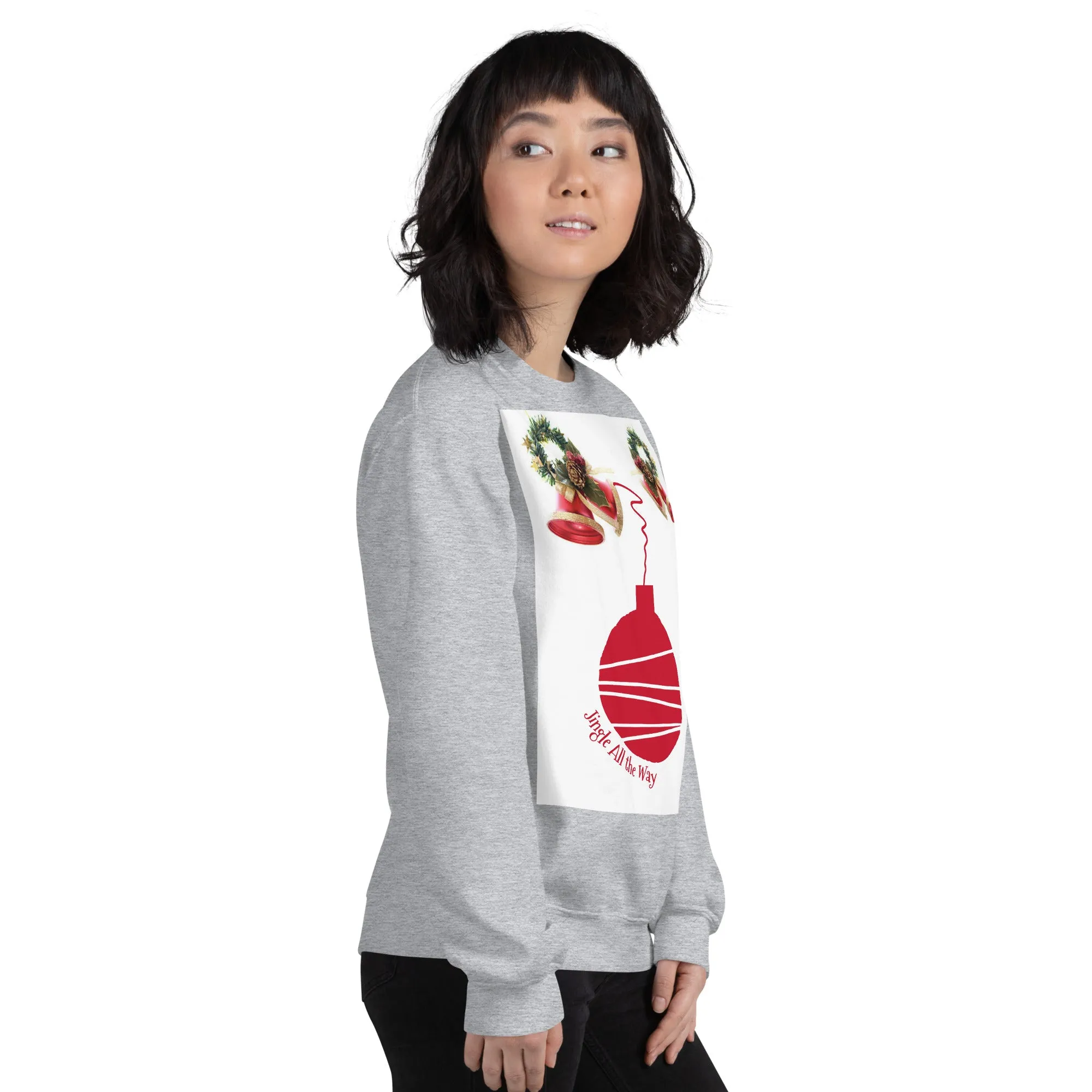 Jingle All the Way Christmas Sweatshirt (Glamourange Christmas Sweatshirt Womens)