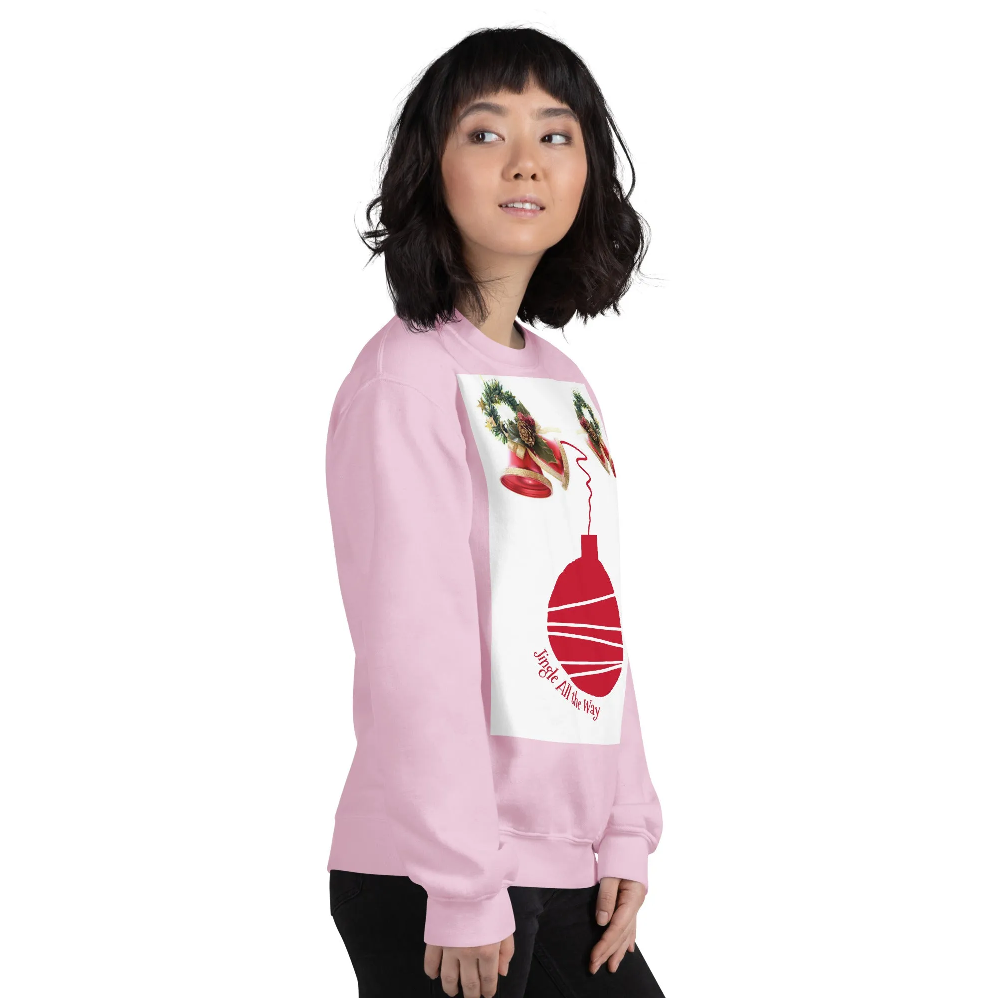 Jingle All the Way Christmas Sweatshirt (Glamourange Christmas Sweatshirt Womens)