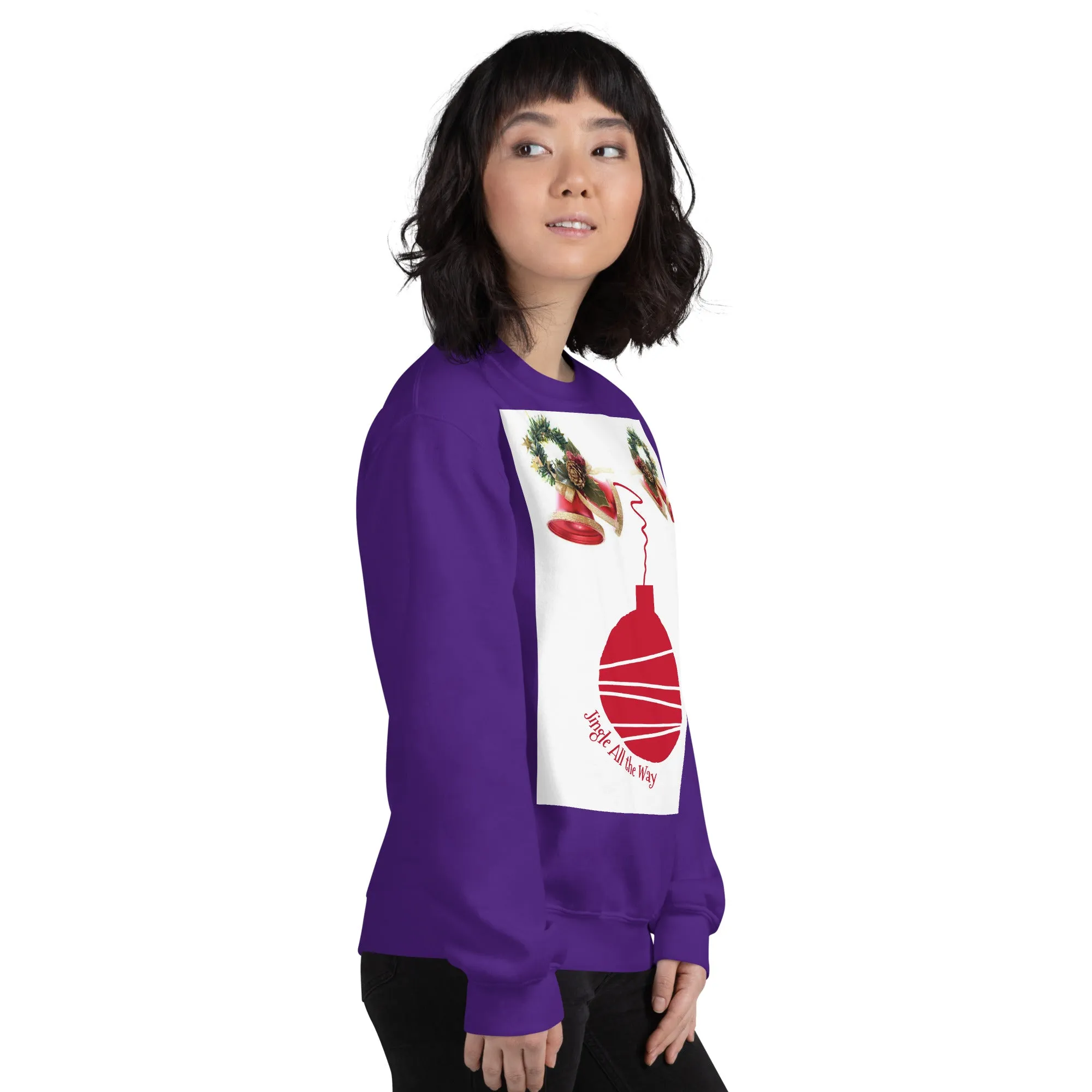 Jingle All the Way Christmas Sweatshirt (Glamourange Christmas Sweatshirt Womens)