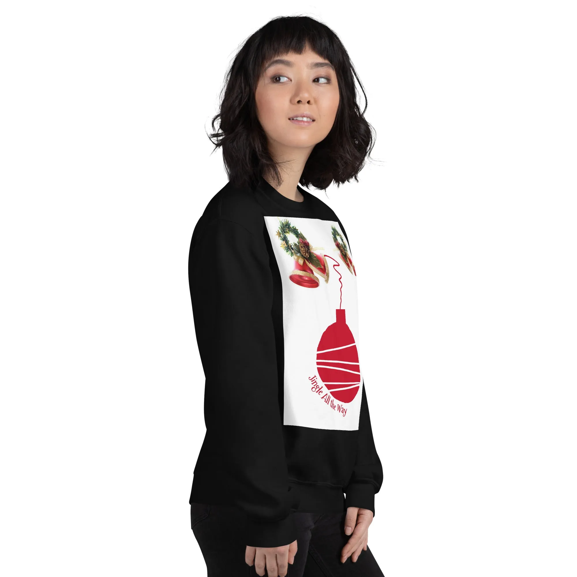 Jingle All the Way Christmas Sweatshirt (Glamourange Christmas Sweatshirt Womens)