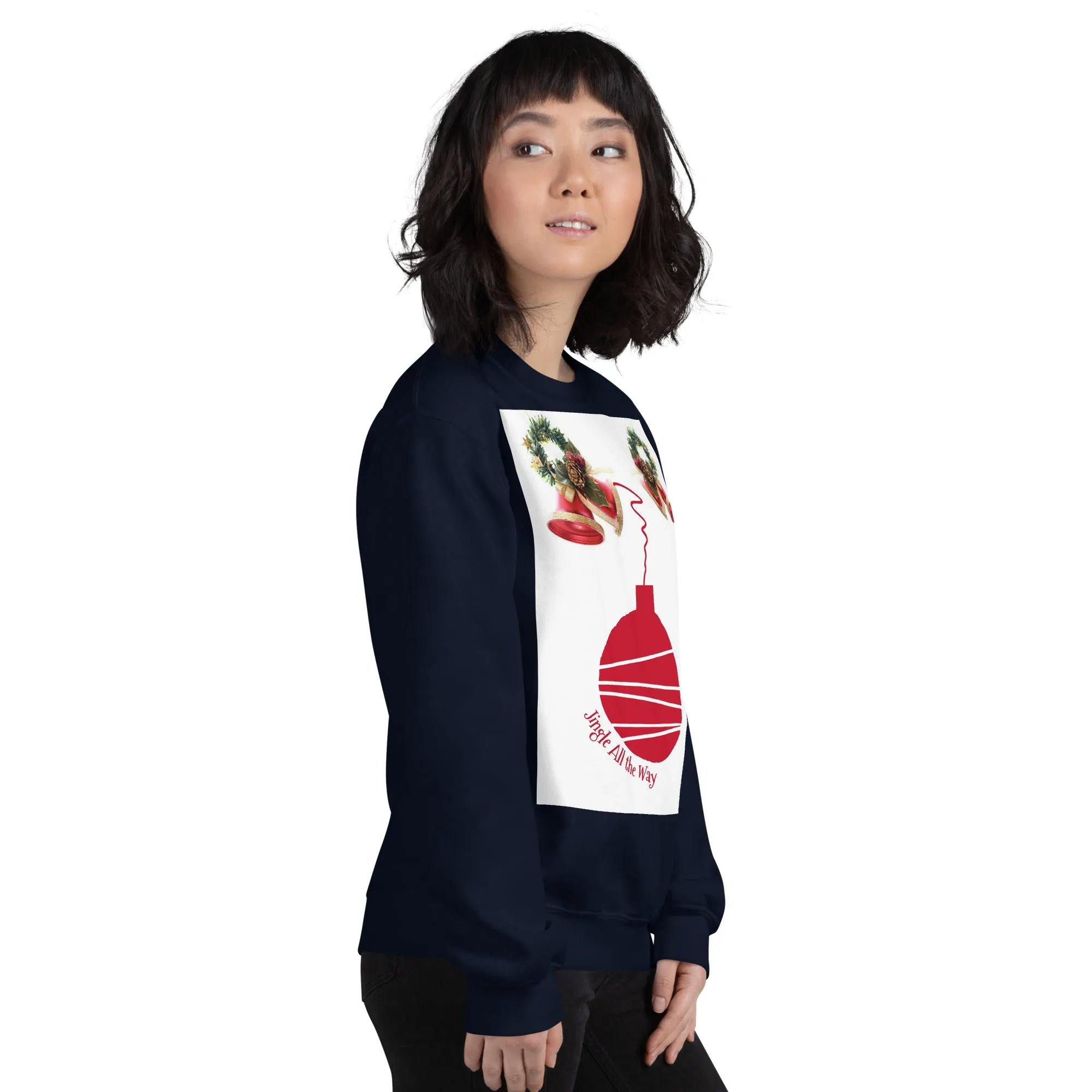 Jingle All the Way Christmas Sweatshirt (Glamourange Christmas Sweatshirt Womens)