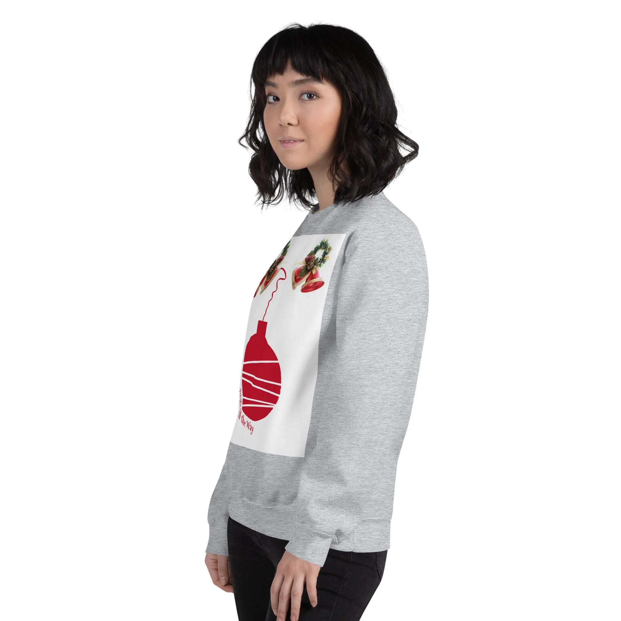 Jingle All the Way Christmas Sweatshirt (Glamourange Christmas Sweatshirt Womens)