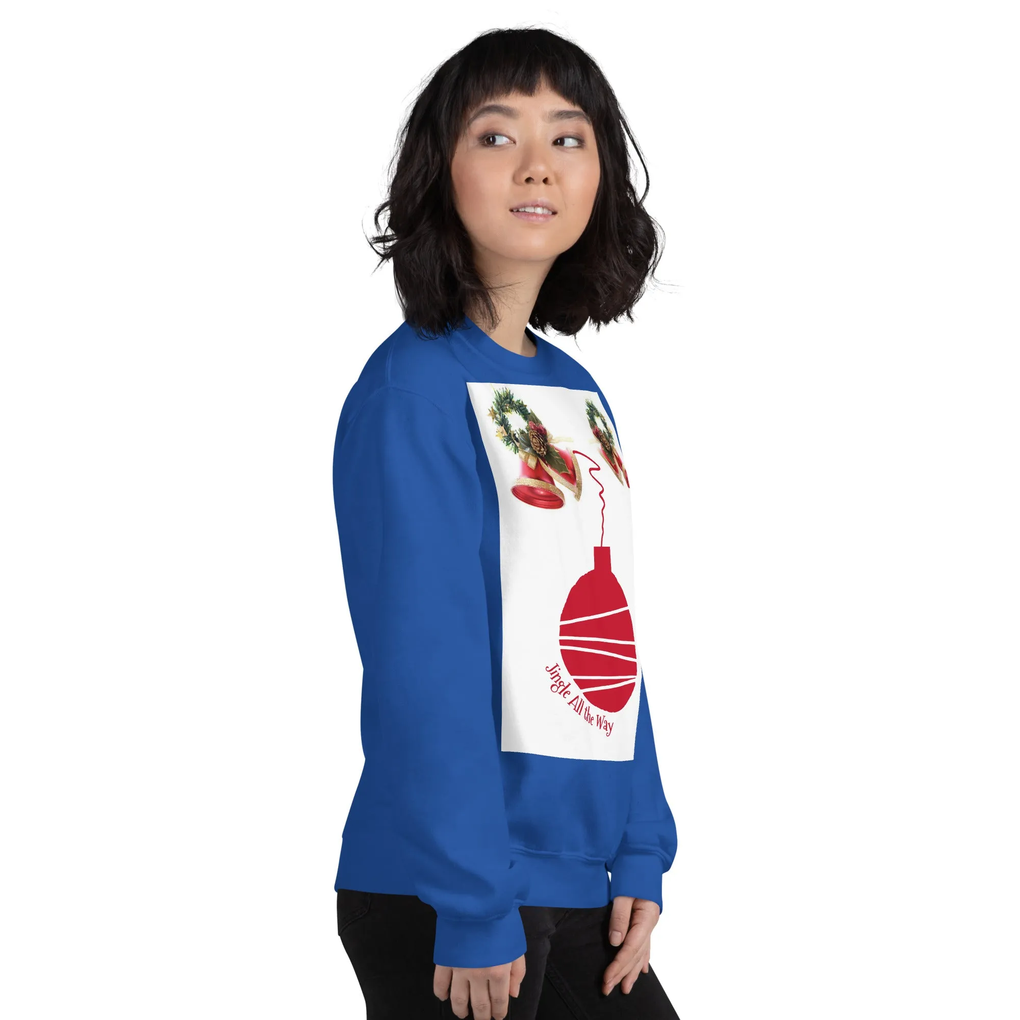 Jingle All the Way Christmas Sweatshirt (Glamourange Christmas Sweatshirt Womens)