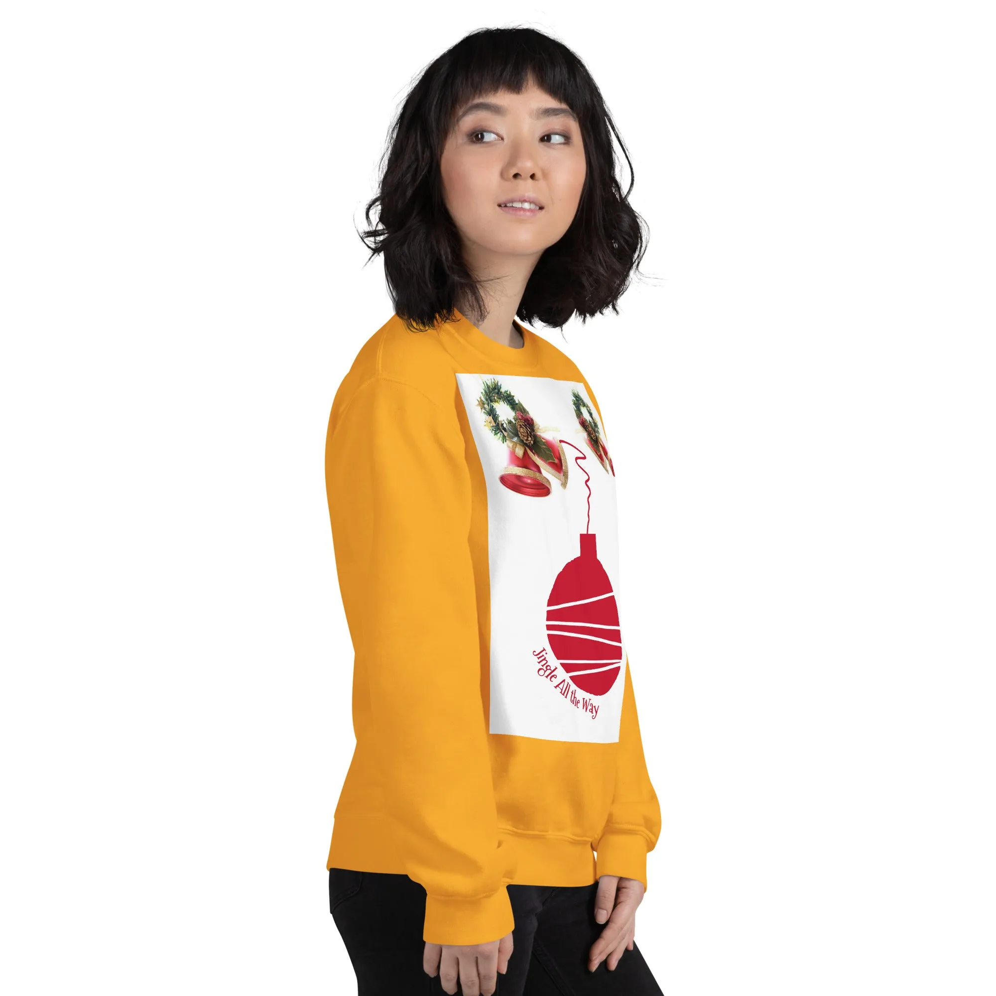 Jingle All the Way Christmas Sweatshirt (Glamourange Christmas Sweatshirt Womens)
