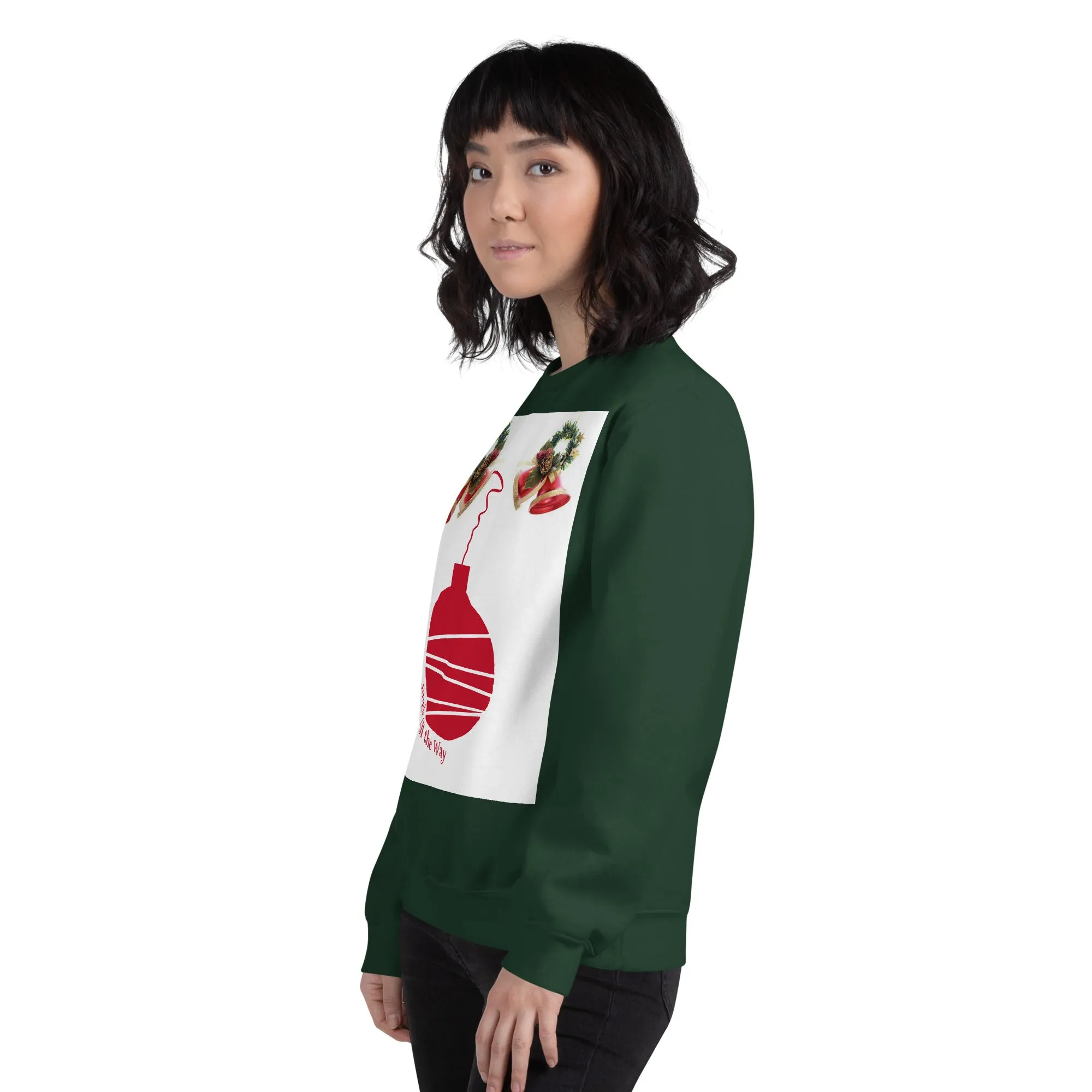 Jingle All the Way Christmas Sweatshirt (Glamourange Christmas Sweatshirt Womens)