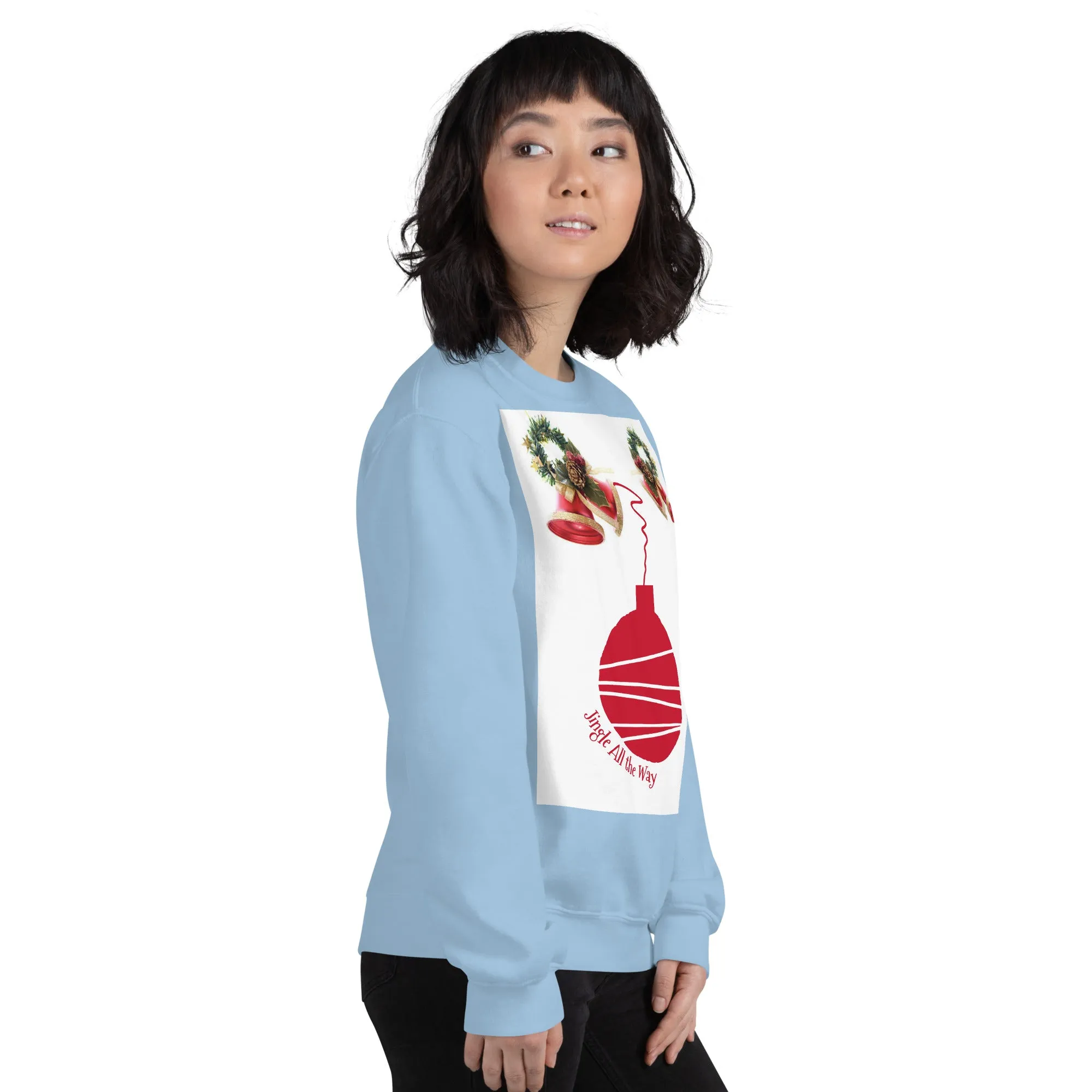 Jingle All the Way Christmas Sweatshirt (Glamourange Christmas Sweatshirt Womens)