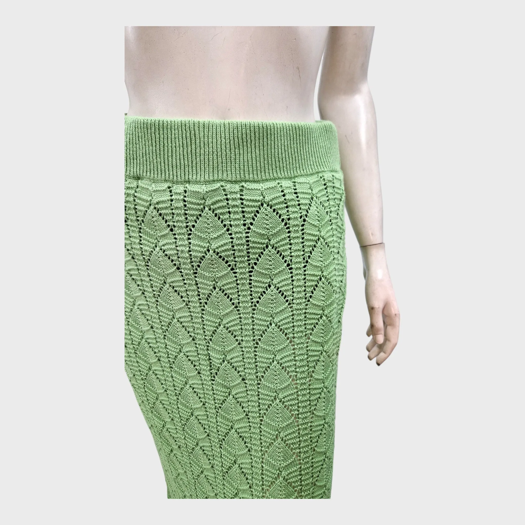 Kitri Green Knitted Skirt - Size 10