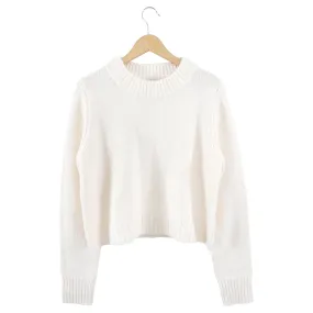 La Ligne Ivory Cashmere Wool Pullover Sweater - S / M / L