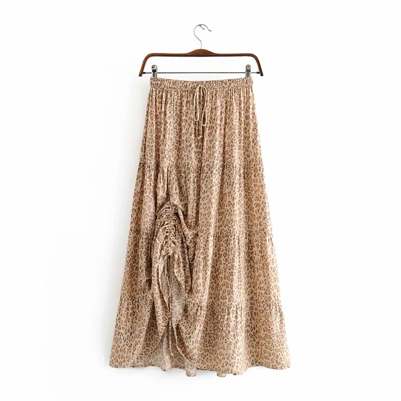 Leopard Print Maxi Skirt