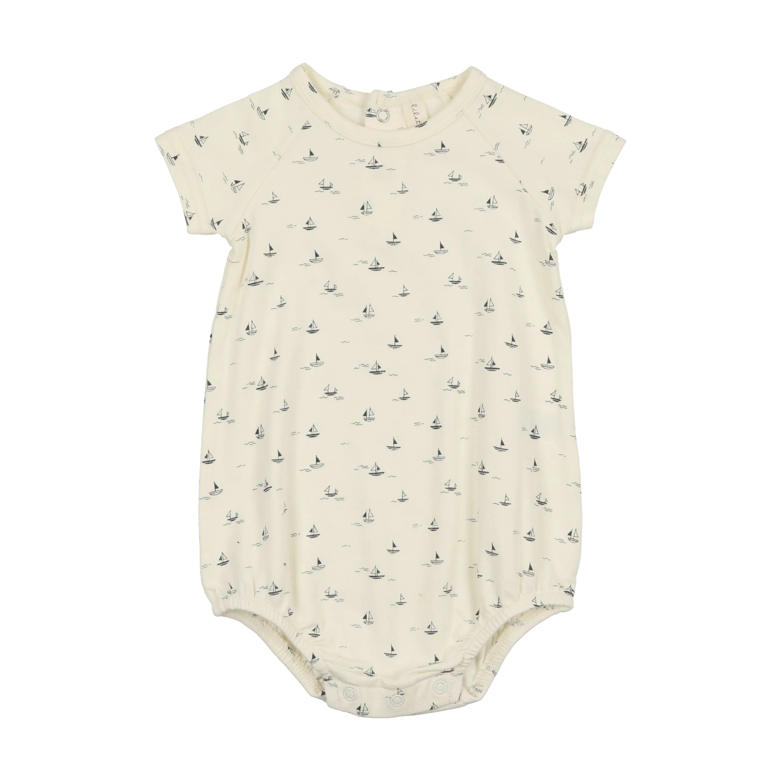 Lilette By Lil Legs Nautical Romper Cream