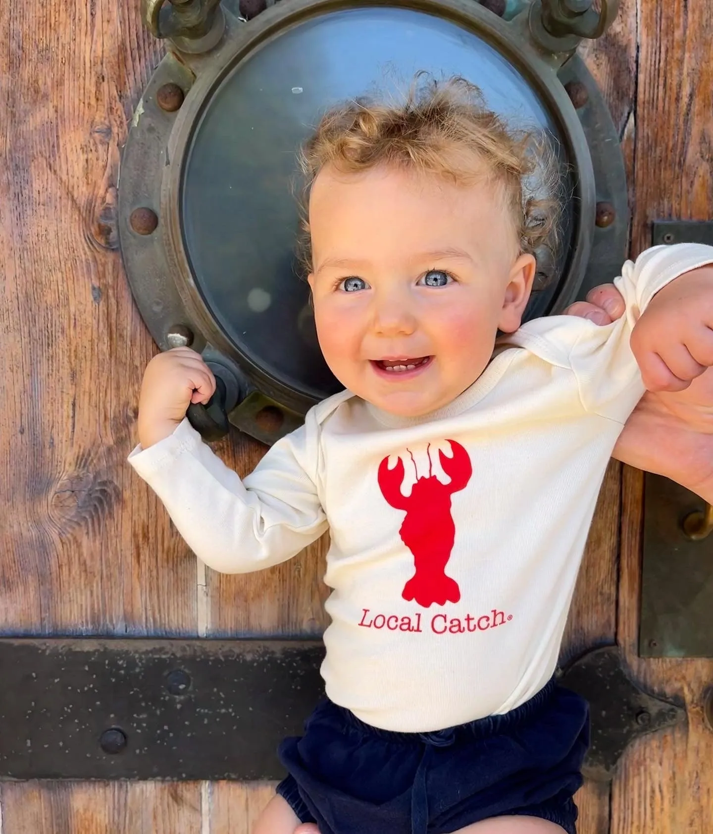 Lobster Long Sleeve Romper, Hat & Blanket Gift Set
