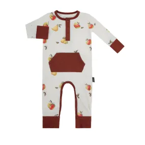 Long Sleeve Pocket Romper - Orchard