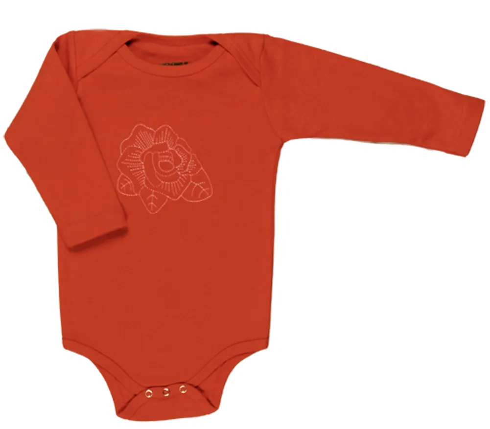 Long Sleeve Rose Onesie