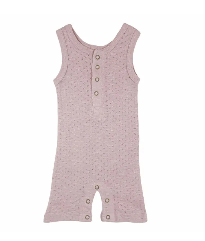 L'ovedbaby Pointelle Sleeveless Romper Set 18-24m