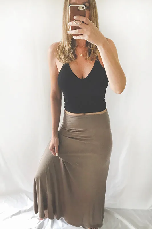 MAXI SKIRT (MOCHA)