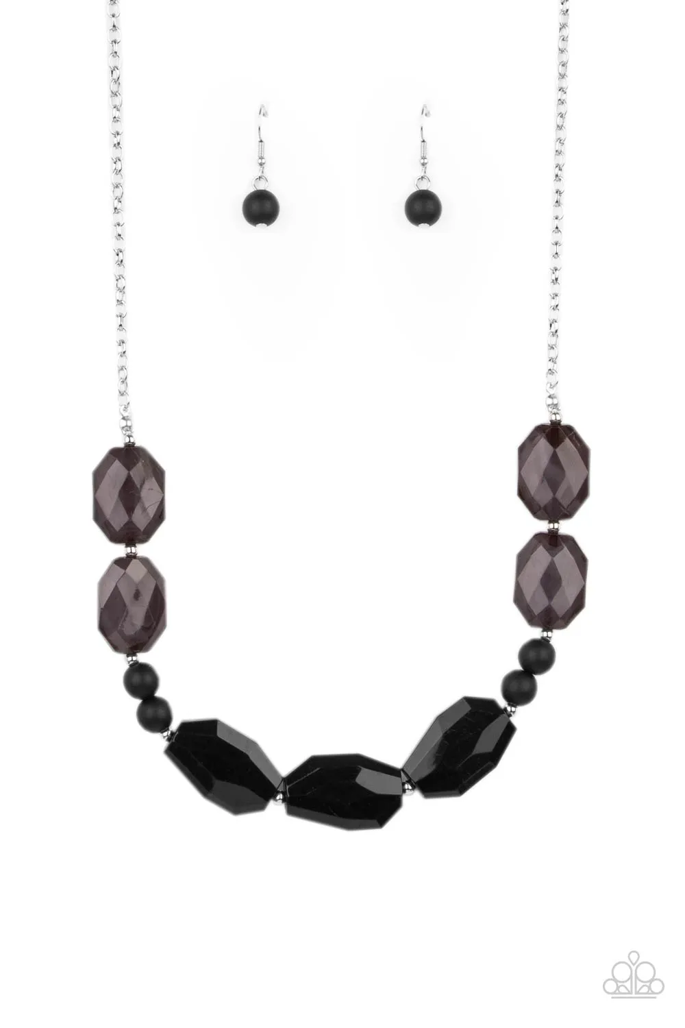 Melrose Melody - Black Necklace Paparazzi Accessories