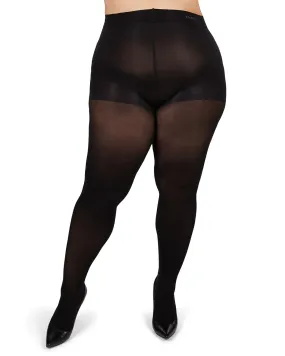 Memoi MICROFIBER OPAQUE PLUS SIZE CURVY CONTROL TOP TIGHTS 60 ~3