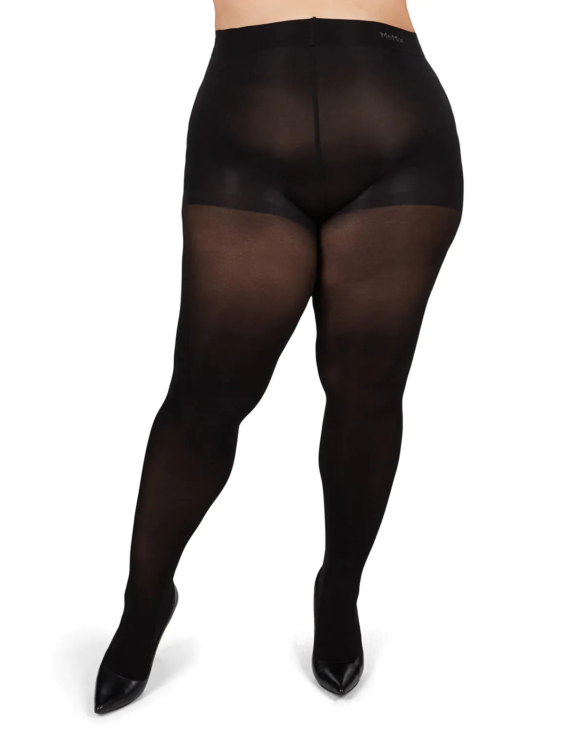 Memoi MICROFIBER OPAQUE PLUS SIZE CURVY CONTROL TOP TIGHTS 60 ~3