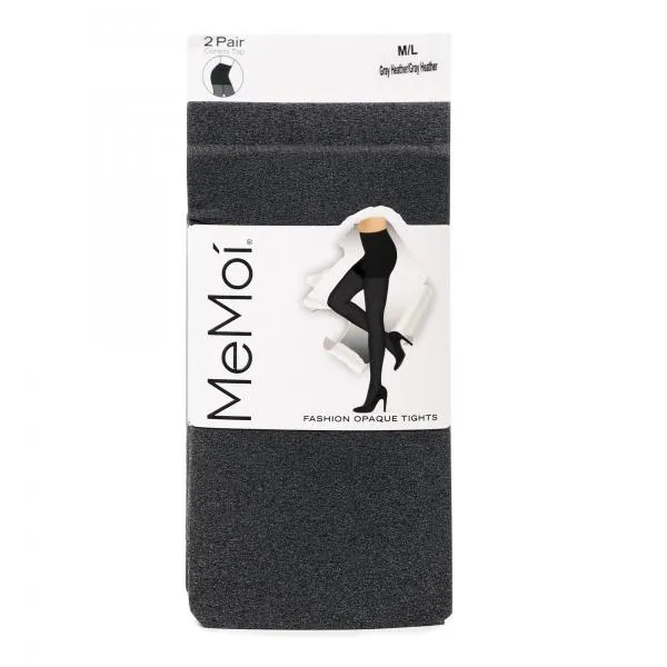 Memoi Womens Heather Tight 2 Per Pack