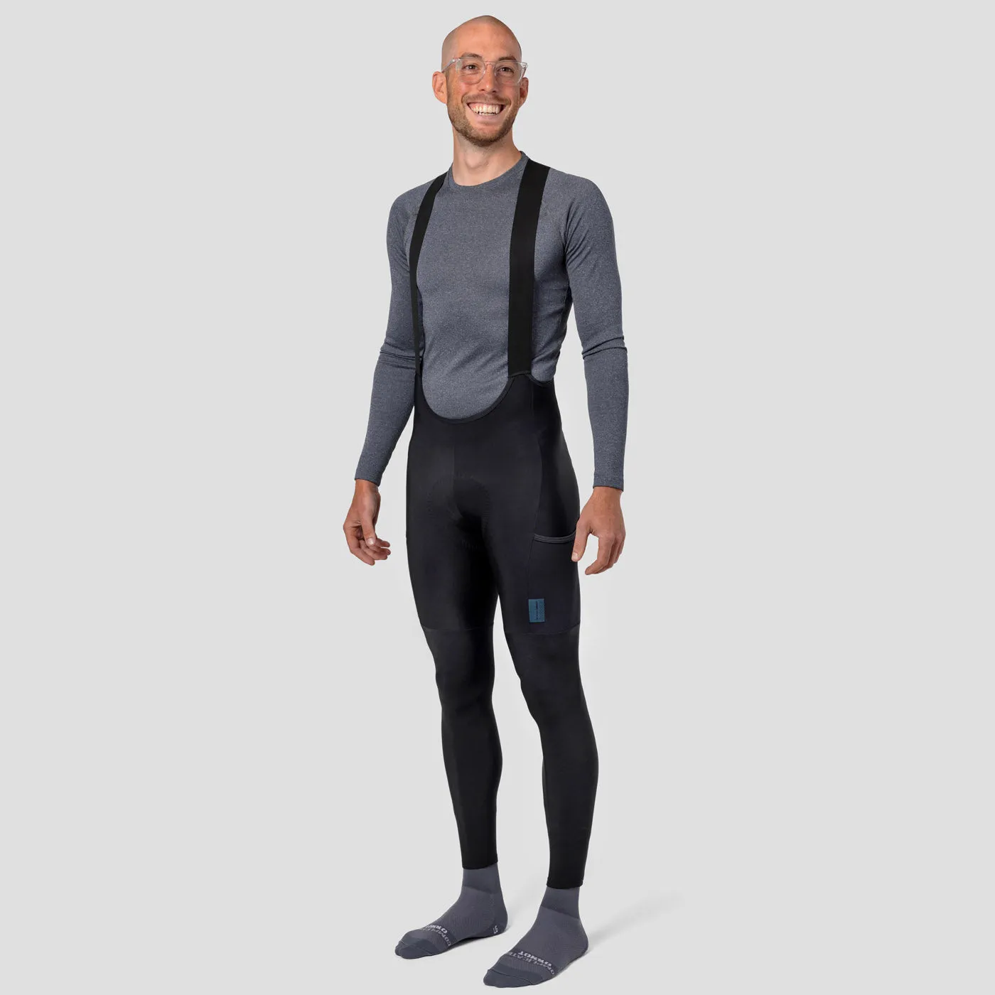 Men's Thermal Cargo Bib Tight - Obsidian