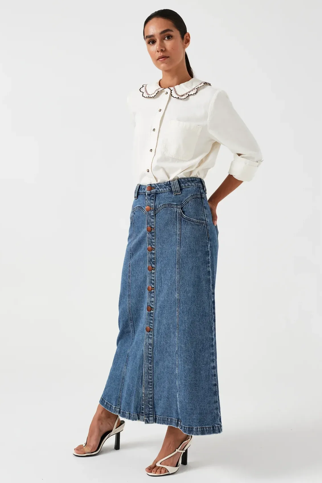 Mia Seamed Skirt | Arizona Vintage