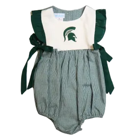 Michigan State Spartans Embroidered Infant Bubble Romper