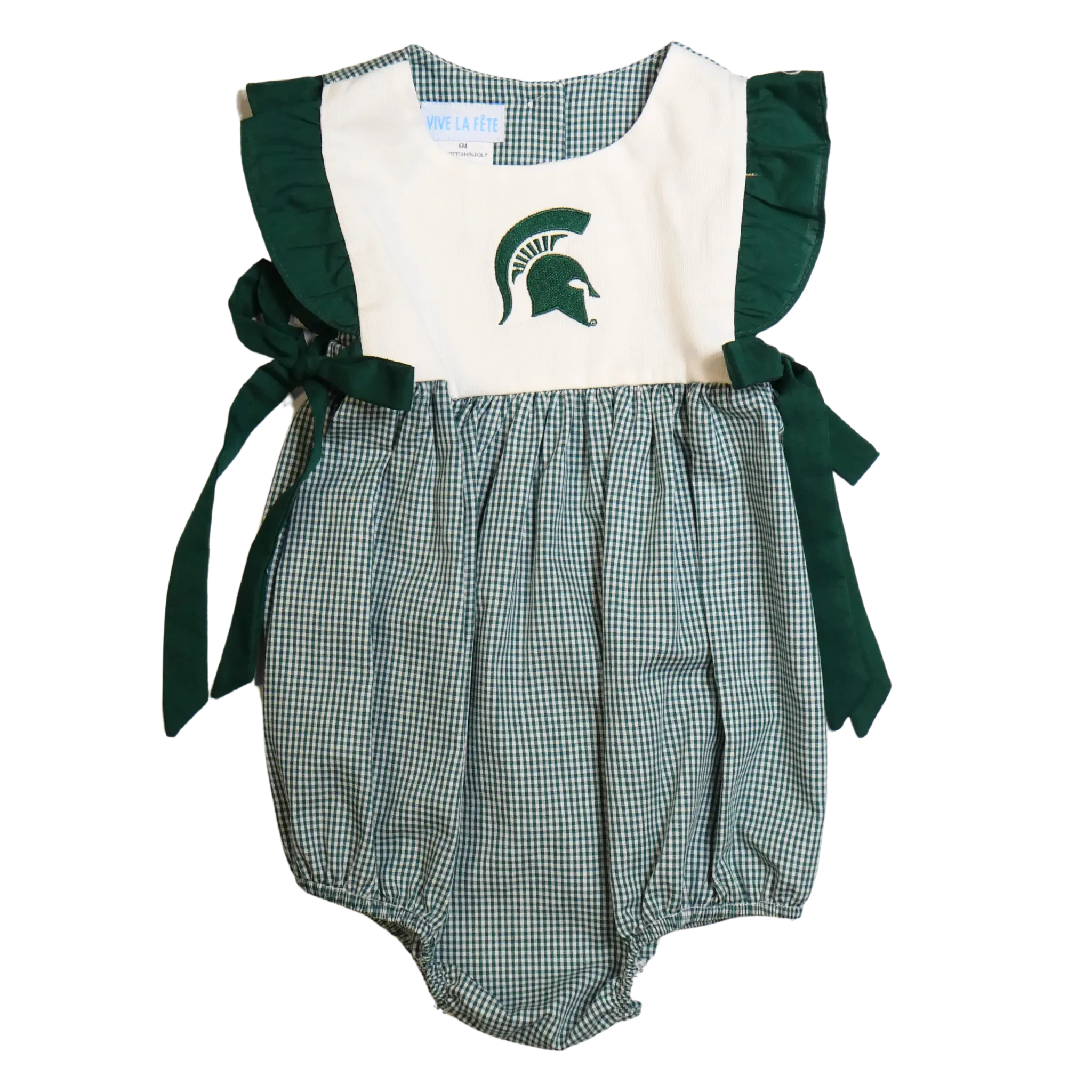Michigan State Spartans Embroidered Infant Bubble Romper