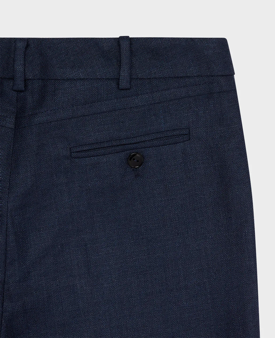 Mid Calf Linen Turn Up Trousers