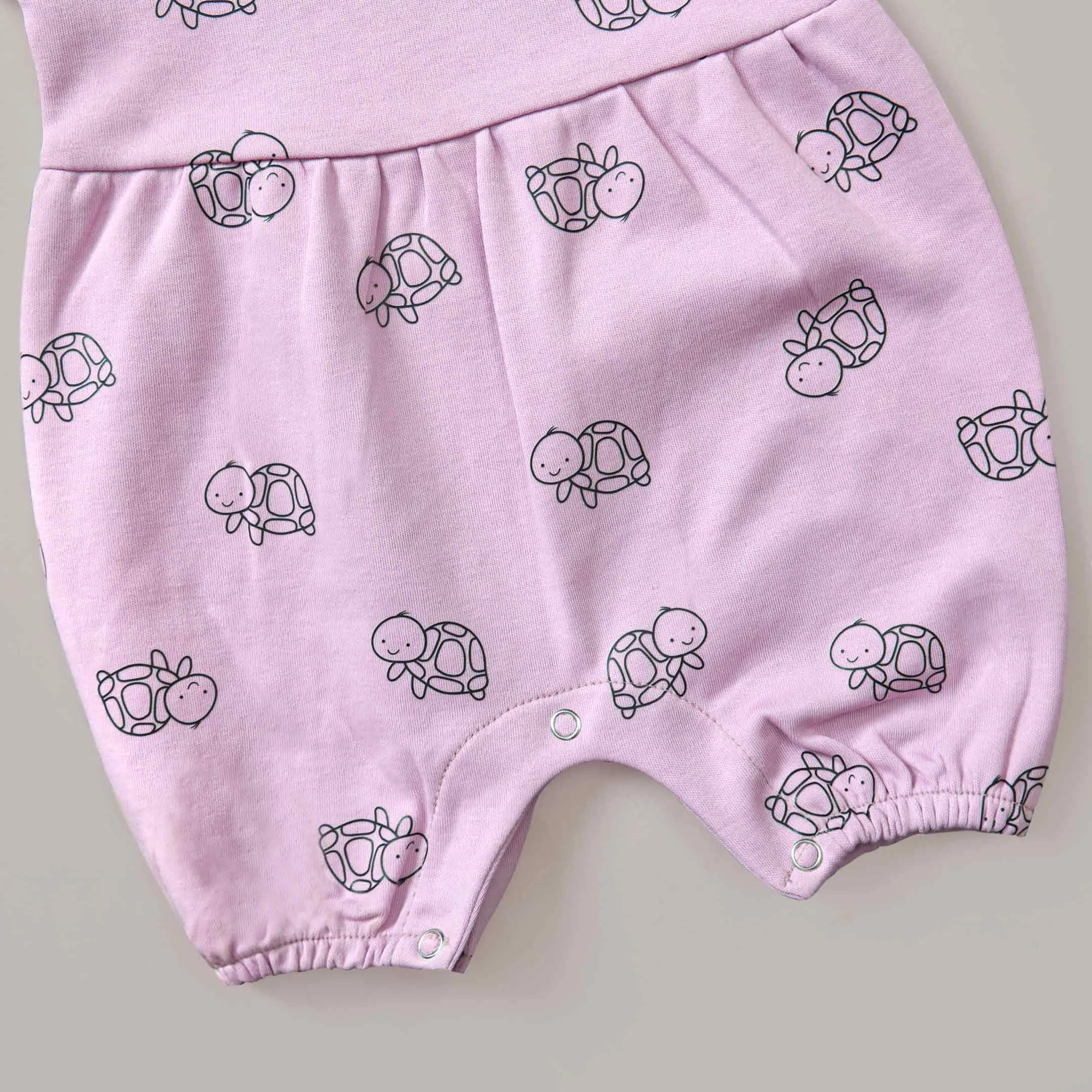 Mini Turtles Printed Baby Romper