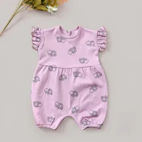 Mini Turtles Printed Baby Romper