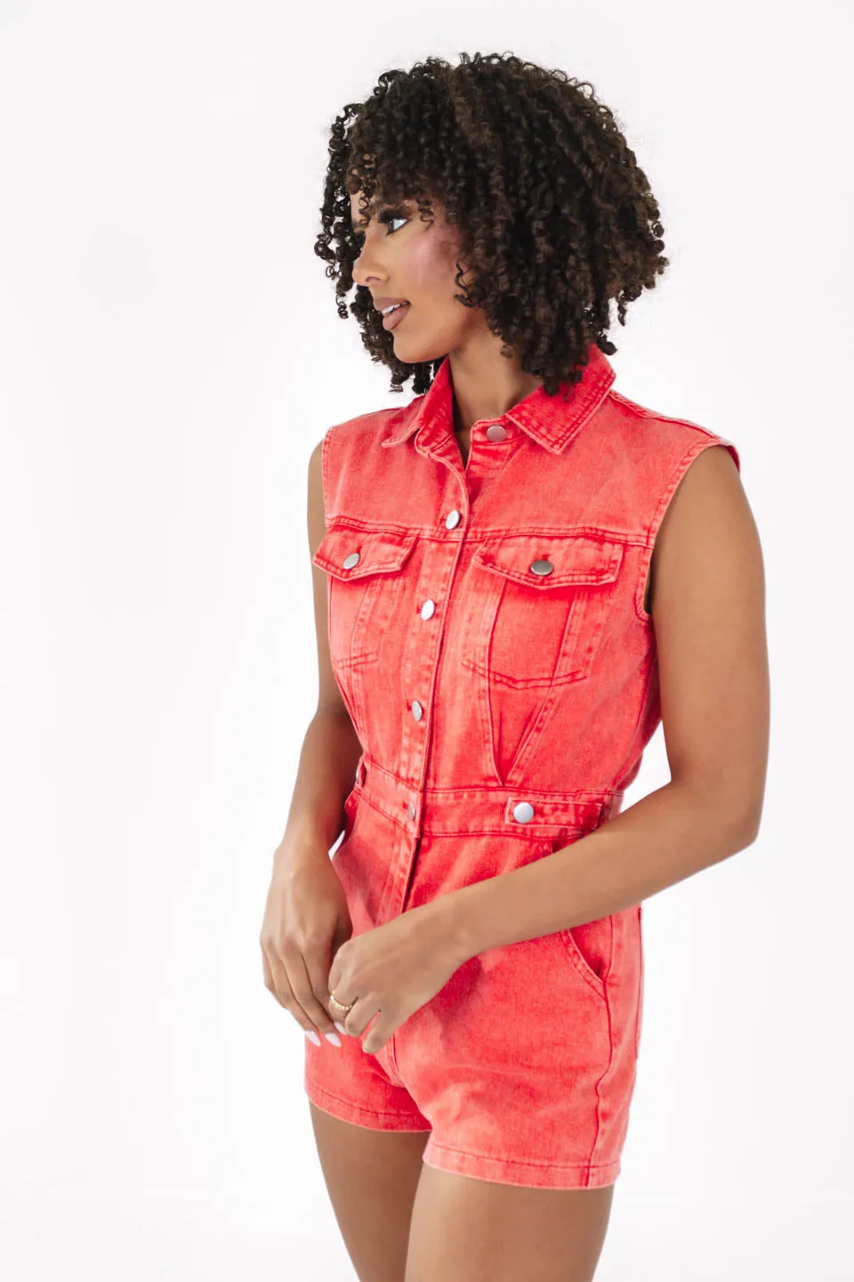 Missing You Romper - Red