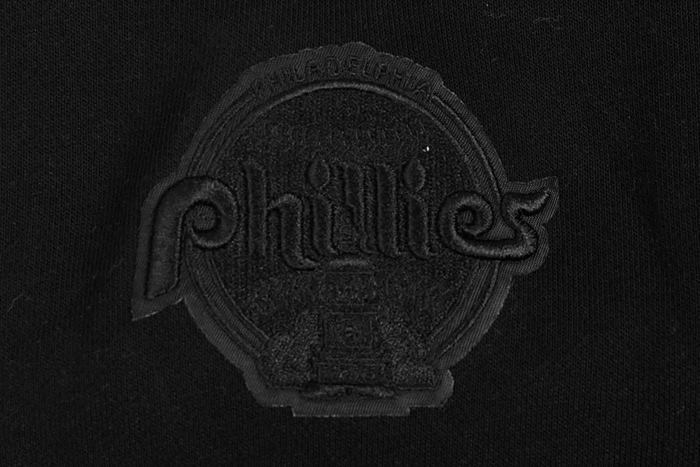 MLB PHILADELPHIA PHILLIES RETRO NEUTRAL WOMEN'S CREWNECK (BLACK)