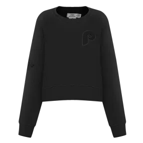 MLB PHILADELPHIA PHILLIES RETRO NEUTRAL WOMEN'S CREWNECK (BLACK)