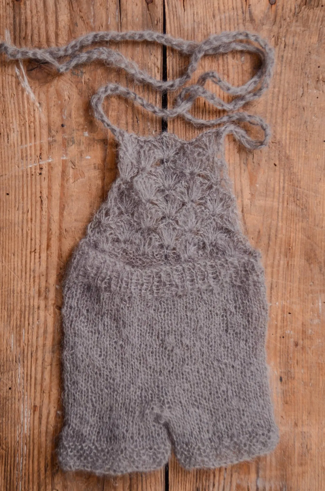 Mohair Romper - Gray