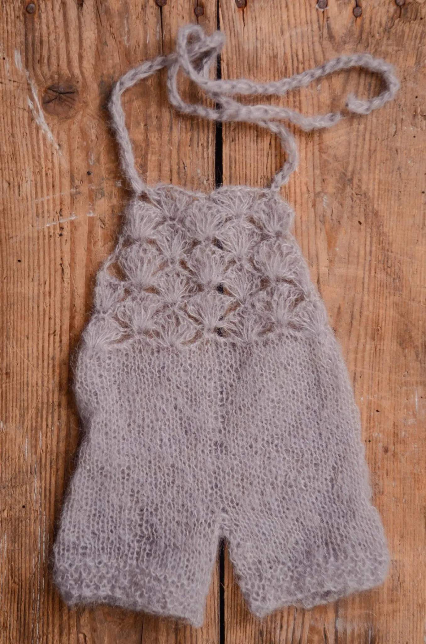 Mohair Romper - Silver