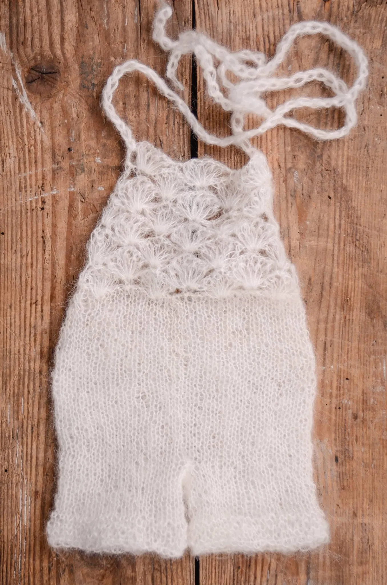 Mohair Romper - White