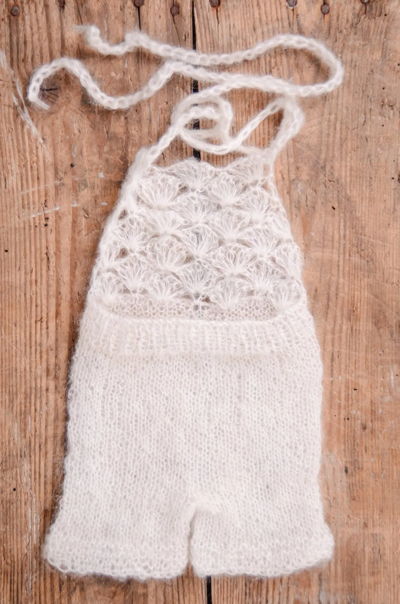Mohair Romper - White