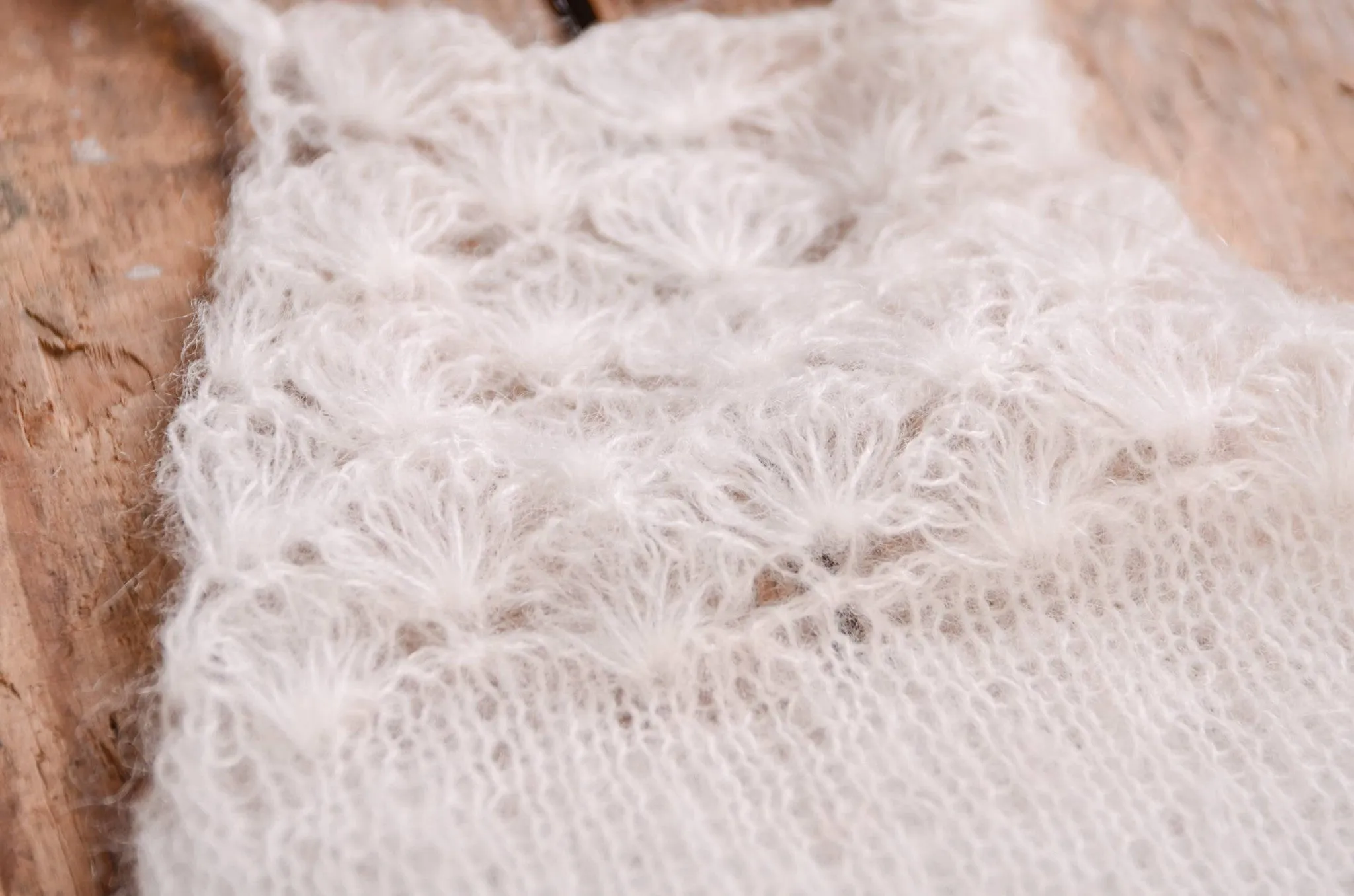 Mohair Romper - White