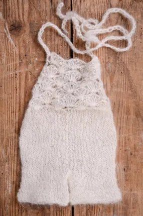 Mohair Romper - White