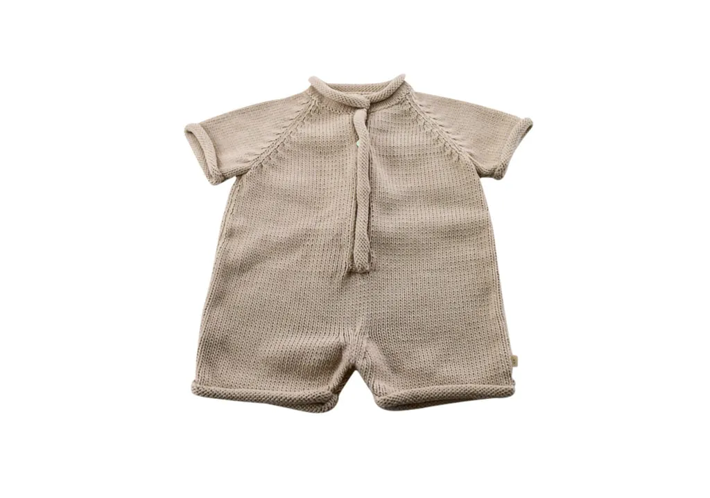 Mome, Baby Girls Romper & Bonnet. 0-3 Months