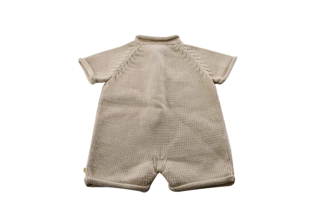 Mome, Baby Girls Romper & Bonnet. 0-3 Months