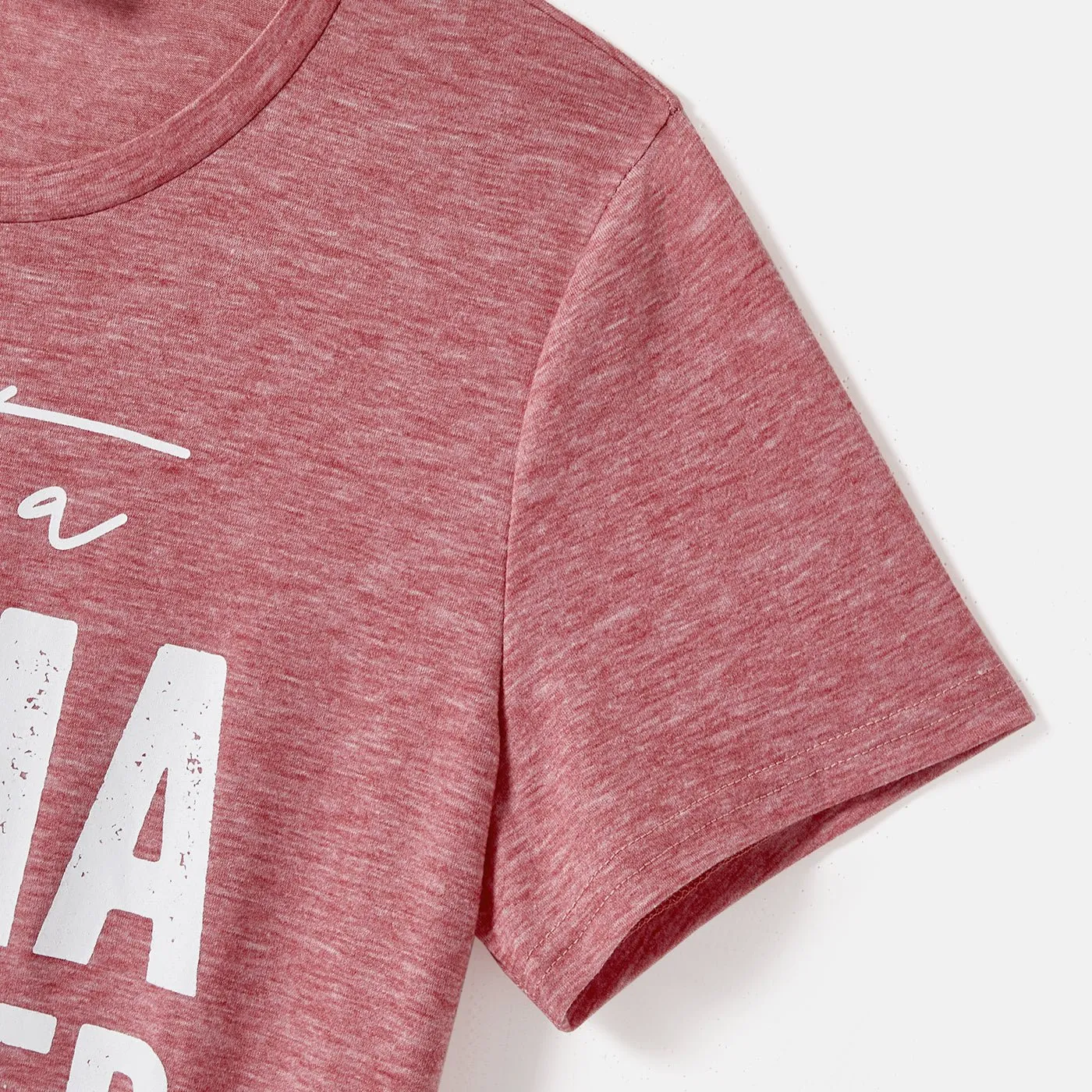 Mommy and Me Short-sleeve Letter Print Tee