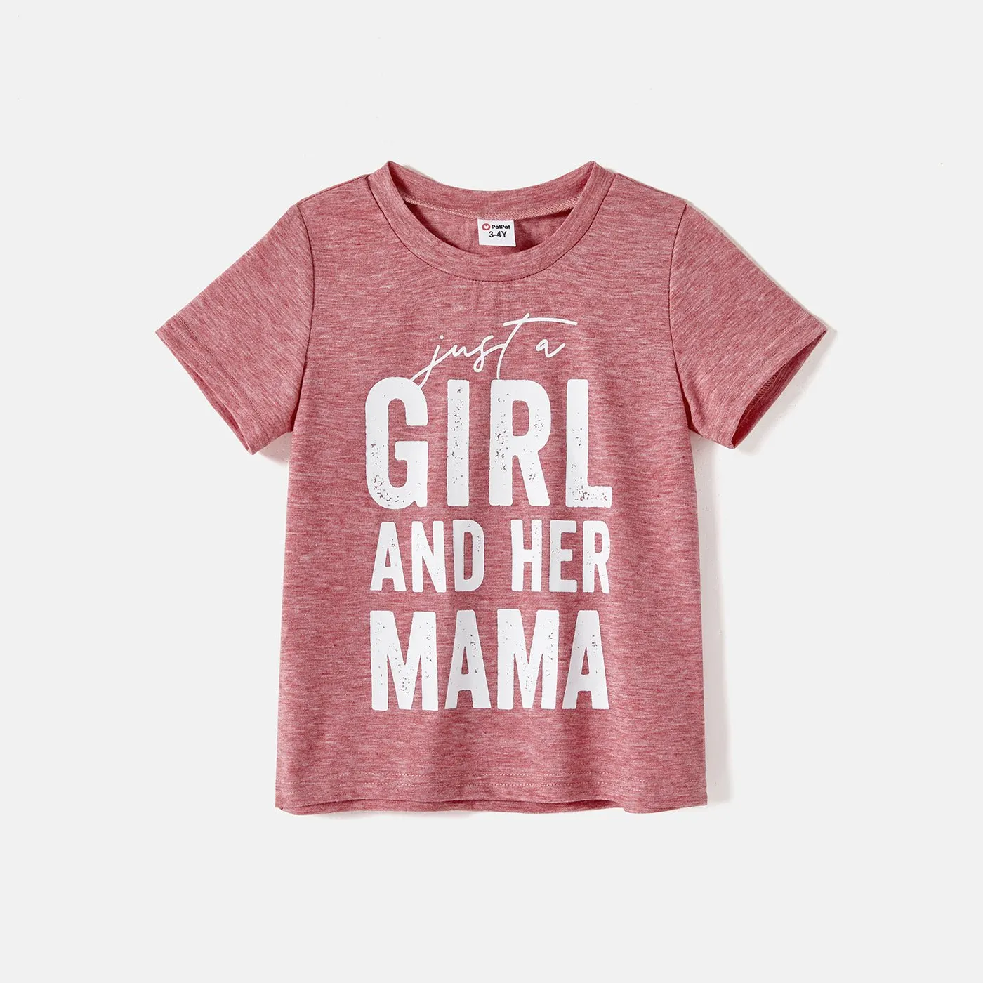 Mommy and Me Short-sleeve Letter Print Tee