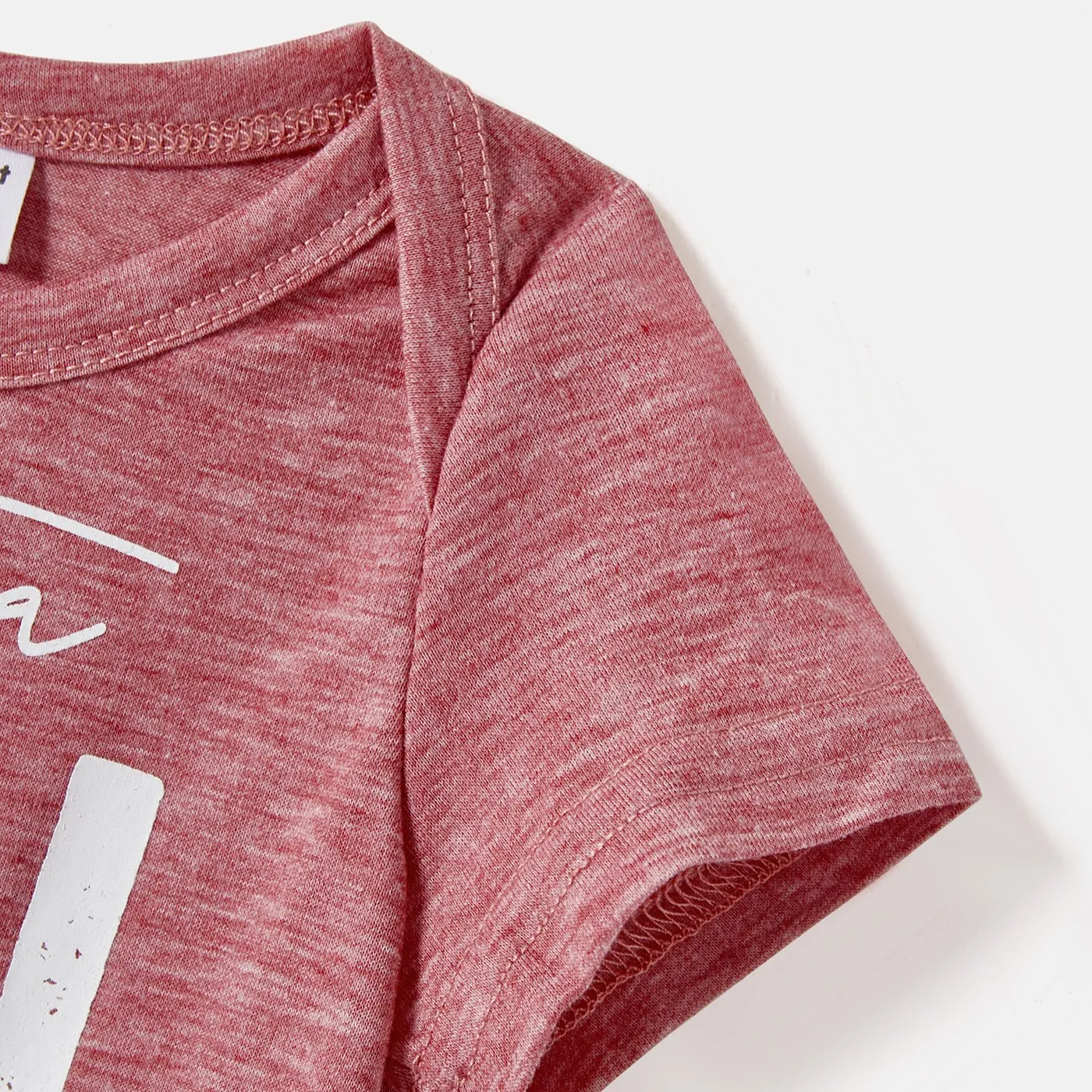 Mommy and Me Short-sleeve Letter Print Tee